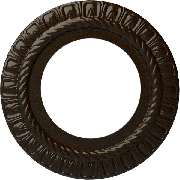 Ekena Millwork Claremont Ceiling Medallion (Fits Canopies up to 7"), 10 5/8"OD x 5 3/4"ID x 1/2"P, Bronze CM10CLBZS - main